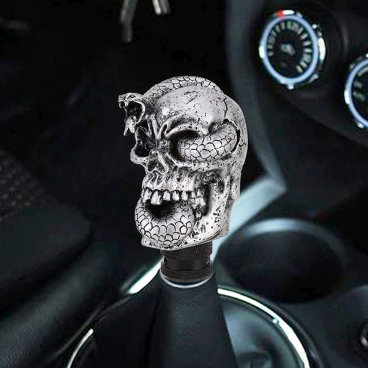 LX Tandy Creative Universal Car Snake Ghost Shaped  Shifter Cover Manual Automatic Gear Shift Knob, Snake Ghost Shaped