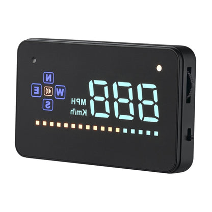 A2 HUD 3.5 inch HD GPS Car Head Up Display, Speed & Over Speed Alarm, Compass, Freely Switch Between Kilometers and Miles, A2
