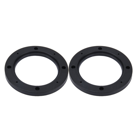 2 PCS 4 inch Car Auto ABS Loudspeaker Base Protection Hollow Cover Holder Mat, Inner Diameter: 10cm, 10cm