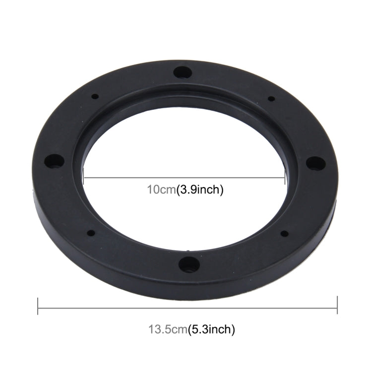 2 PCS 4 inch Car Auto ABS Loudspeaker Base Protection Hollow Cover Holder Mat, Inner Diameter: 10cm, 10cm