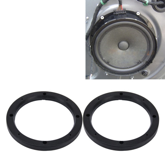 2 PCS 6.5 inch Car Auto ABS Loudspeaker Base Protection Hollow Cover Holder Mat, Inner Diameter: 14.5cm, 14.5cm