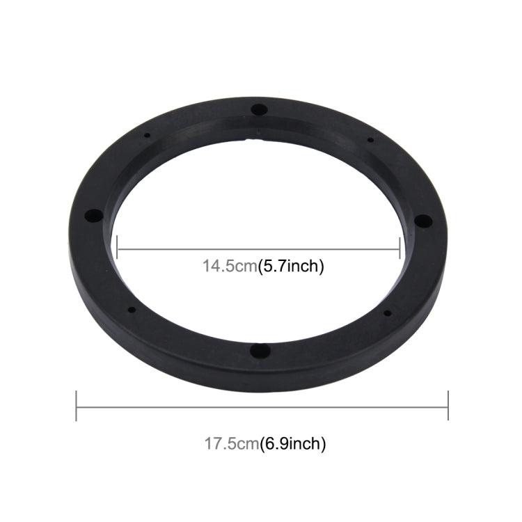 2 PCS 6.5 inch Car Auto ABS Loudspeaker Base Protection Hollow Cover Holder Mat, Inner Diameter: 14.5cm, 14.5cm