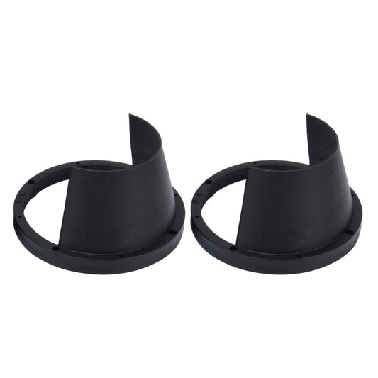 2 PCS 6.5 inch Car Auto Loudspeaker Plastic Waterproof Cover with Protective Cushion Pad, Inner Diameter: 14.5cm