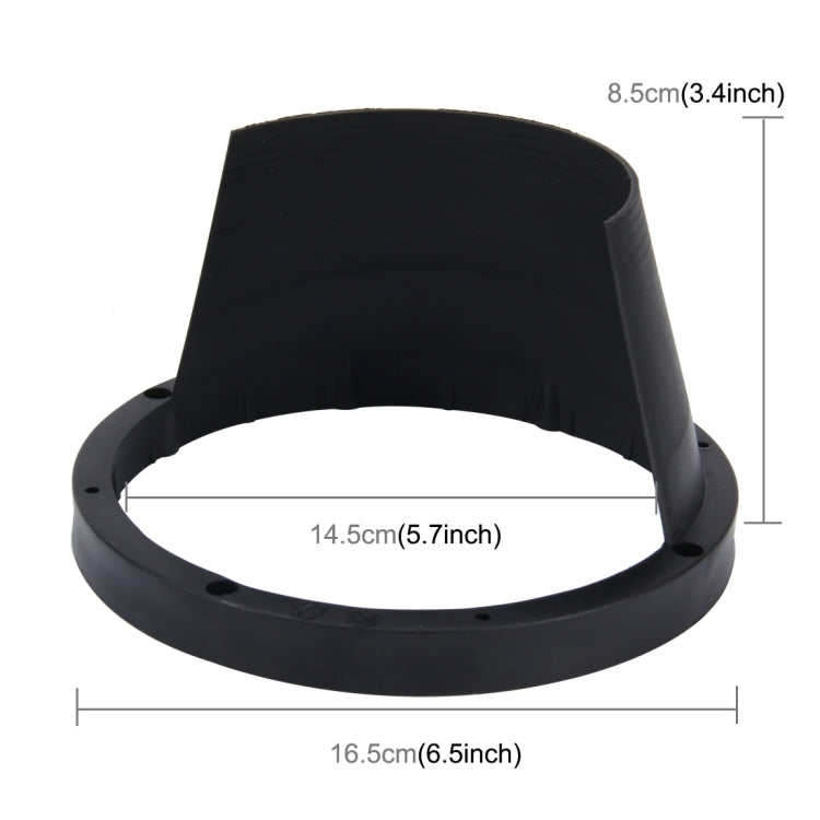 2 PCS 6.5 inch Car Auto Loudspeaker Plastic Waterproof Cover with Protective Cushion Pad, Inner Diameter: 14.5cm