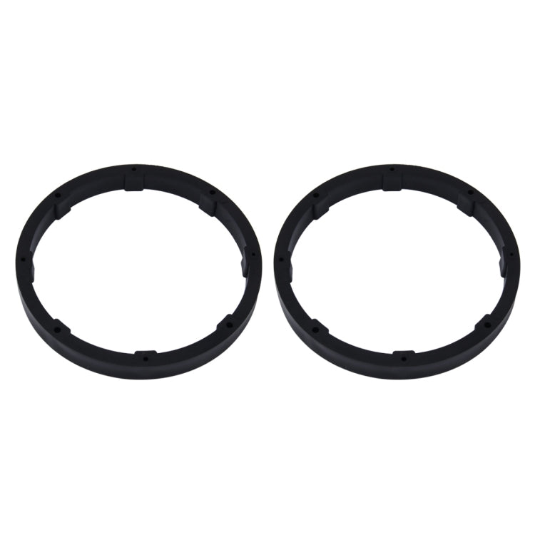2 PCS 6.5 inch Car Auto ABS  Loudspeaker Base Protection Solid Cover Holder Mat, Inner Diameter: 14.5cm, Universal 6.5 inch