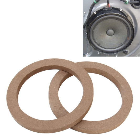 2 PCS Car Auto Universal Wood Loudspeaker Base Protection Cover Holder Mat, Inner Diameter: 14.5cm, Universal