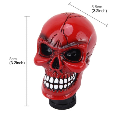 Universal Skull Head Shape ABS Manual or Automatic Gear Shift Knob  with Three Rubber Covers Fit for All Car, Skull Head Shape 2, Skull Head Shape 3, Skull Head Shape 1