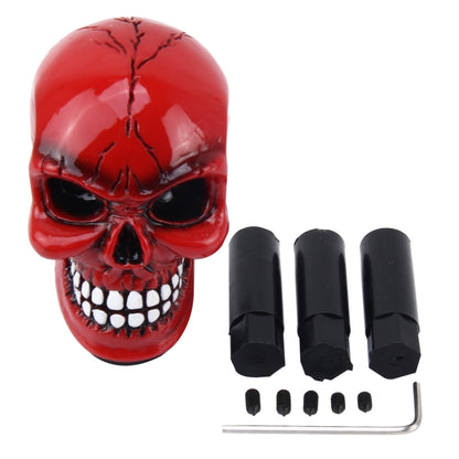 Universal Skull Head Shape ABS Manual or Automatic Gear Shift Knob  with Three Rubber Covers Fit for All Car, Skull Head Shape 2, Skull Head Shape 3, Skull Head Shape 1