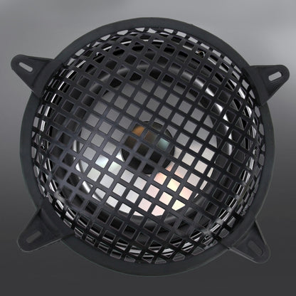 8 inch Car Auto Metal Mesh Black Square Hole Subwoofer Loudspeaker Protective Cover Mask Kit with Fixed Holder, 8 inch