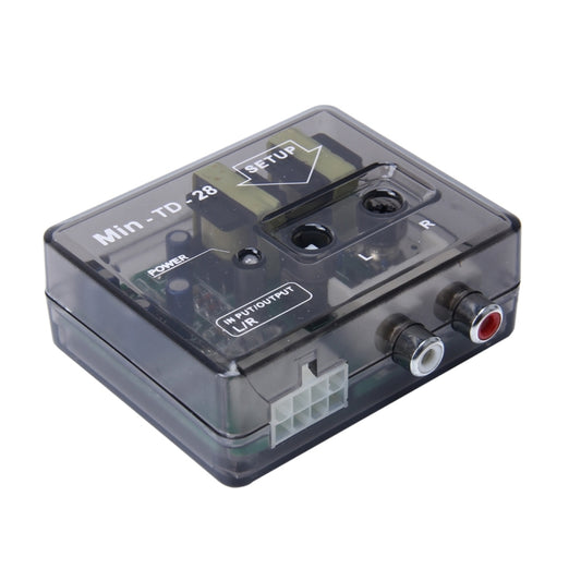 TD-28 Vehicle Car High to Low Impedance Converter Adapter Speaker to RCA Line, TD-28 Car High to Low Impedance Converter