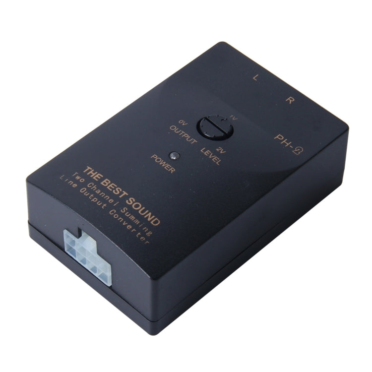 Adjustable 2 Channel RCA Line Car Auto Speaker High to Low Impedance Converter Amplifier Adapter, Car Speaker High to Low Impedance Converter