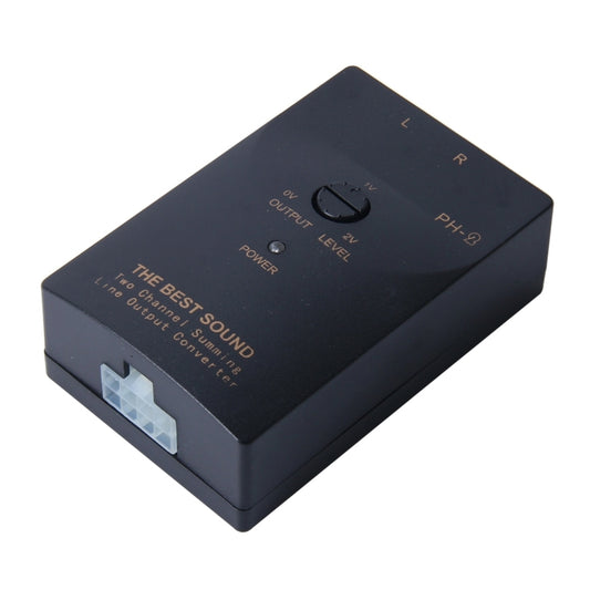 Adjustable 2 Channel RCA Line Car Auto Speaker High to Low Impedance Converter Amplifier Adapter, Car Speaker High to Low Impedance Converter