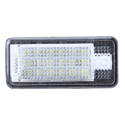 2 PCS License Plate Light with 24 SMD-3528 Lamps for Audi, For Audi with 24 SMD-3528 Lamps