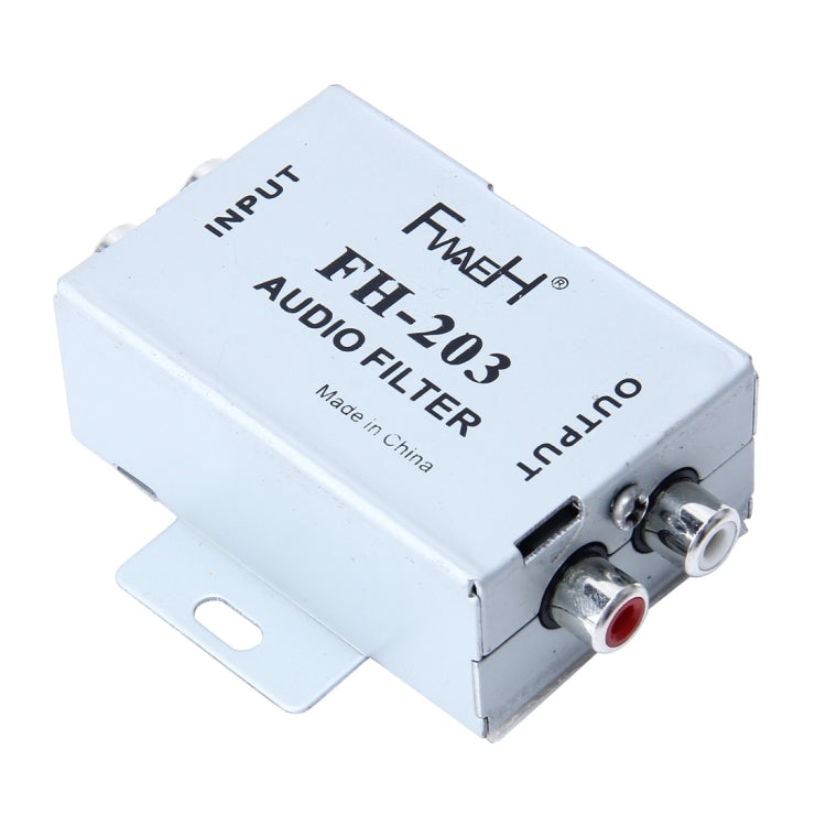 FH-203 12V Vehicle Car Audio Amplifier Noise Filter RCA Plug Loop Isolator for DVD Stereos, FH-203