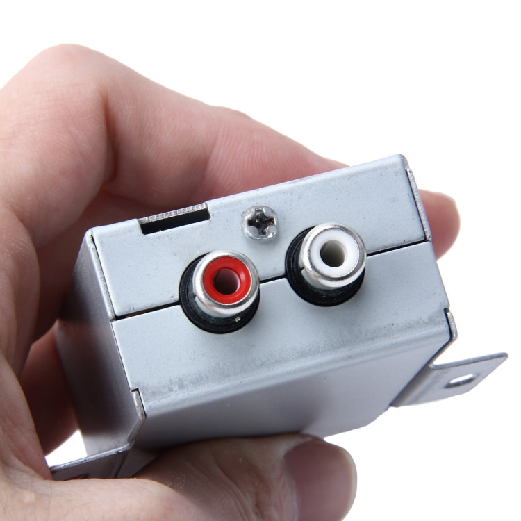 FH-203 12V Vehicle Car Audio Amplifier Noise Filter RCA Plug Loop Isolator for DVD Stereos, FH-203