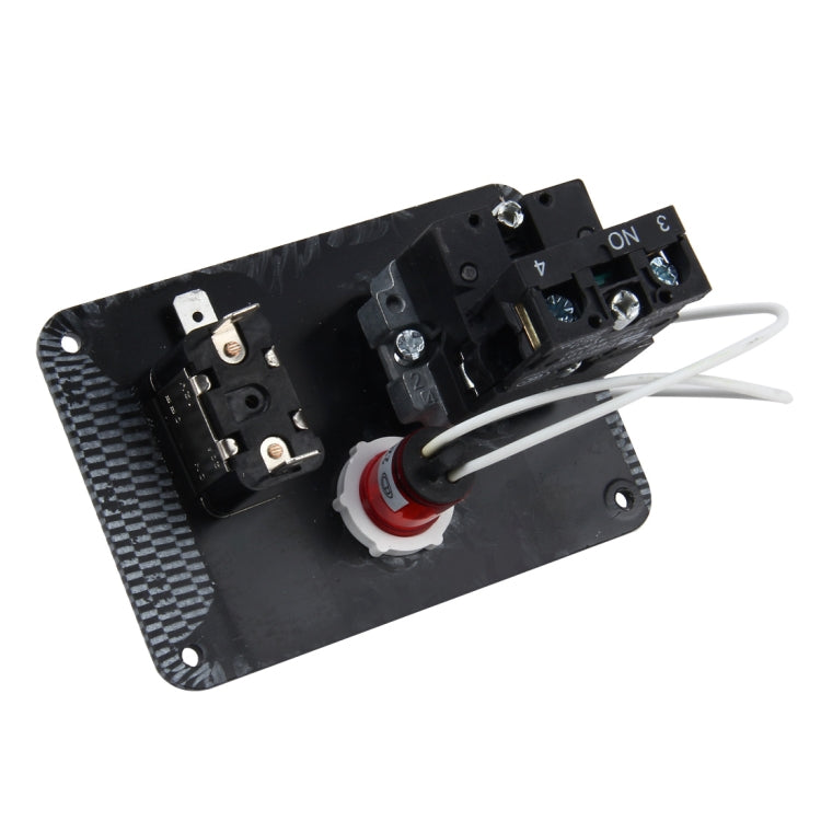 Auto Racing Switch Cover Toggle Switch 12V 20A Panels Red Racing Ignition Switch Panel Engine Start Multi-function Automatic Ignition Switch for Racing Cars, 12V 20A