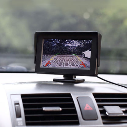 Universal 4.3 inch Car High Definition Monitor with Adjustable Angle Holder, Support Reverse Automatic Screen Function, 4.3 inch