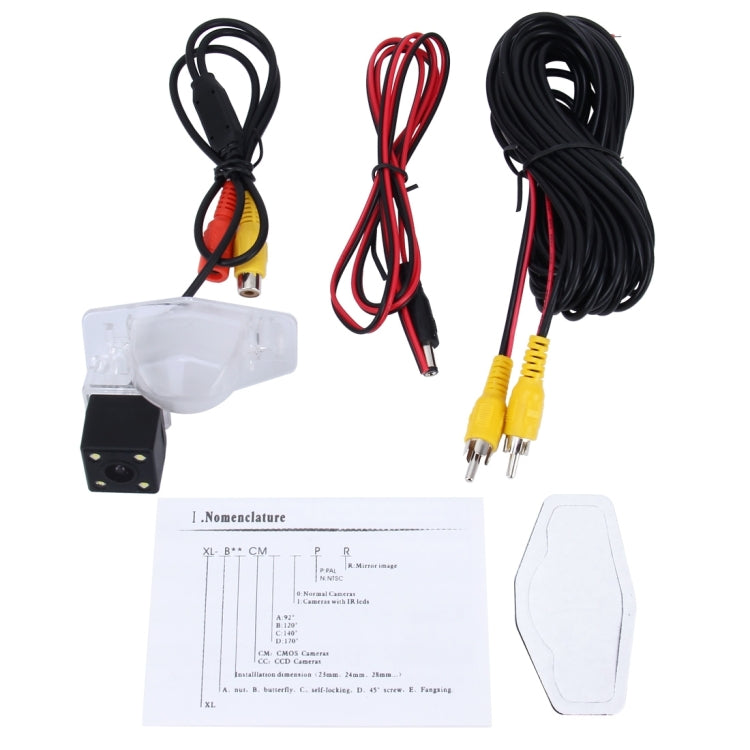 656x492 Effective Pixel  NTSC 60HZ CMOS II Waterproof Car Rear View Backup Camera With 4 LED Lamps (for Nissan LIVINA 2011-2013 Version), For Honda City 2015 Version, For Honda Accord 2008-2010 Version, For Honda Accord 2011-2013                       ...