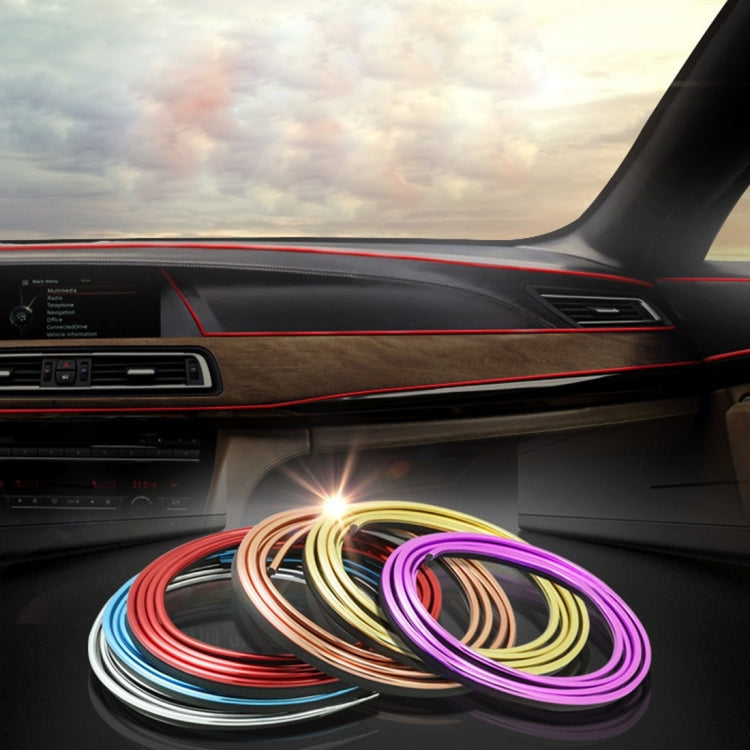 5m Flexible Trim For DIY Automobile Car Interior Moulding Trim Decorative Line Strip with Film Scraper