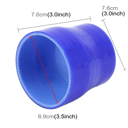 Universal Car Air Filter Diameter Intake Tube Constant Straight Tube Hose Diameter Variable Hose Connector Silicone Intake Connection Tube Turbocharger Silicone Tube Rubber Silicone Tube, Inner Diameter: 76-89mm, 76-89mm