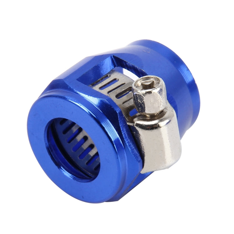 AN8 Car Performance Aluminum Accessories Adapter Nitrite Hose Finisher Adapter Nylon Braided Hose Clamp Blue Finish, AN8