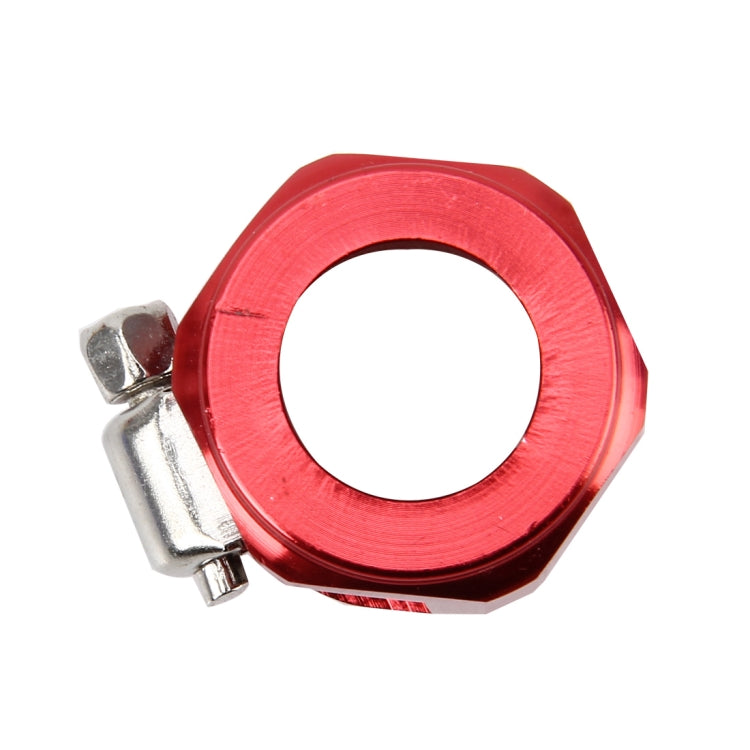 AN10 Car Performance Aluminum Accessories Adapter Nitrite Hose Finisher Adapter Nylon Braided Hose Clamp Red Finish, Random Color Delivery, AN10