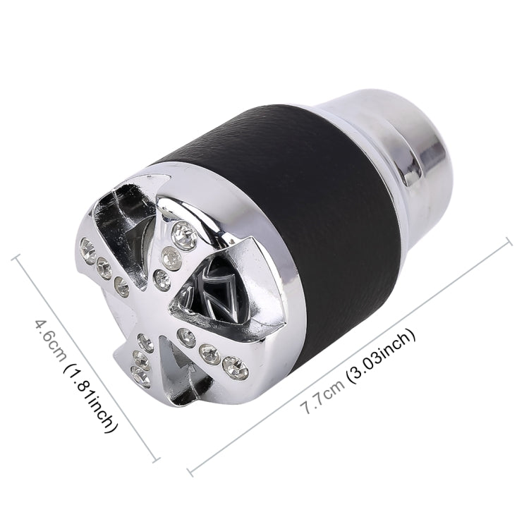 Universal Car Diamond Gear Shift Knob Modified Car Gear Shift Knob Auto Transmission Shift Lever Knob Gear Knobs, Shift Lever Knob Gear Knobs(Silver)