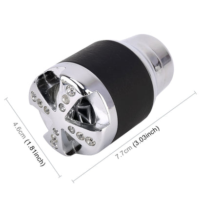 Universal Car Diamond Gear Shift Knob Modified Car Gear Shift Knob Auto Transmission Shift Lever Knob Gear Knobs, Shift Lever Knob Gear Knobs(Silver)