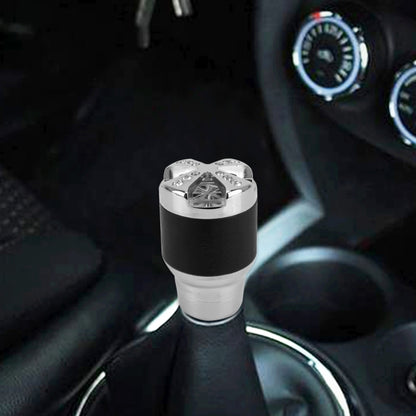 Universal Car Diamond Gear Shift Knob Modified Car Gear Shift Knob Auto Transmission Shift Lever Knob Gear Knobs, Shift Lever Knob Gear Knobs(Silver)