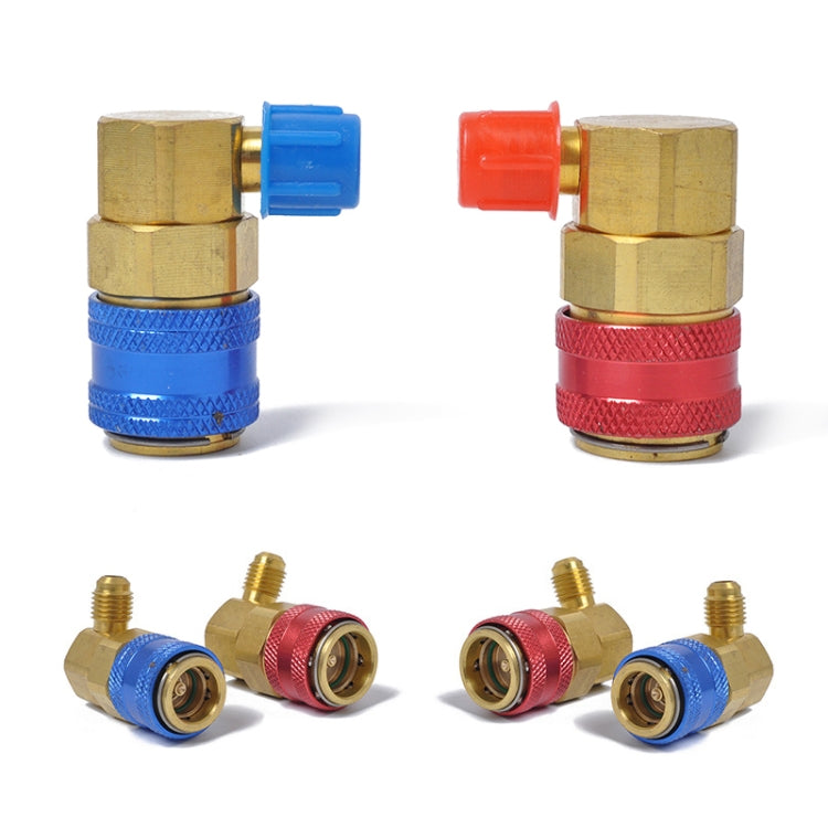 Car Air Conditioning Fluorine 90 Degree Quick Joints, 90 Degree