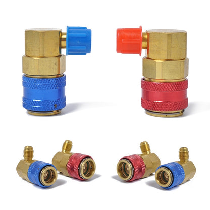 Car Air Conditioning Fluorine 90 Degree Quick Joints, 90 Degree