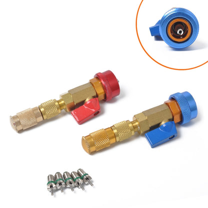 2 PCS Outil de réparation et d'installation de démonte-obus de vanne de climatisation de voiture R134A, 2 PCS Outil de réparation R134A