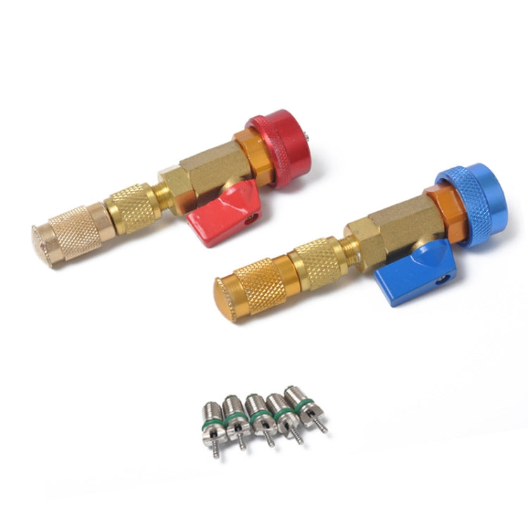2 PCS Outil de réparation et d'installation de démonte-obus de vanne de climatisation de voiture R134A, 2 PCS Outil de réparation R134A