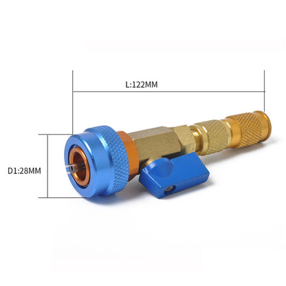 2 PCS Outil de réparation et d'installation de démonte-obus de vanne de climatisation de voiture R134A, 2 PCS Outil de réparation R134A