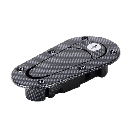 A Pair Car Cover Lock Modified Hood Lock General Racing Car Cover Lock, with Keys(Carbon）, Carbon Grey, (Black)
