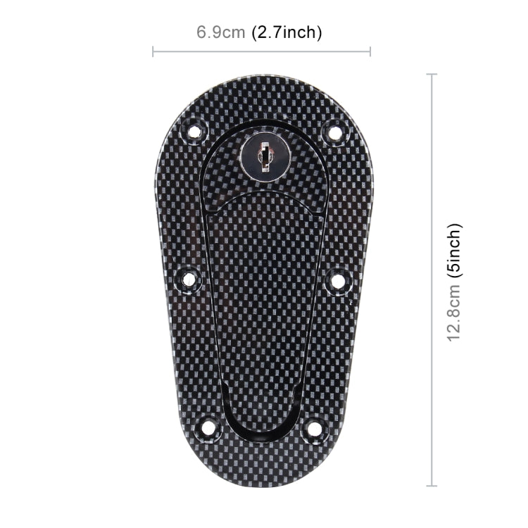 A Pair Car Cover Lock Modified Hood Lock General Racing Car Cover Lock, with Keys(Carbon）, Carbon Grey, (Black)
