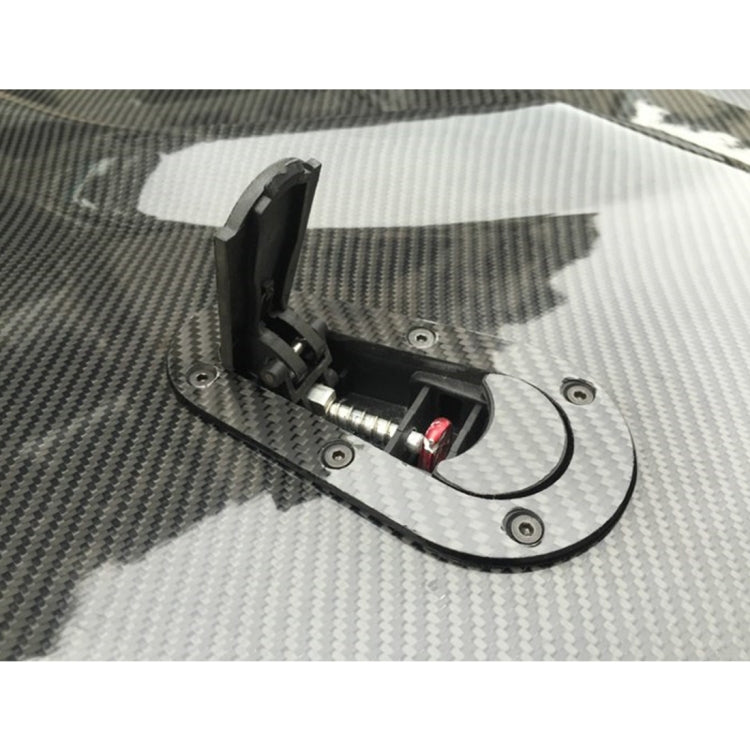 A Pair Car Cover Lock Modified Hood Lock General Racing Car Cover Lock, Carbon Grey, (Black), with Keys(Carbon）