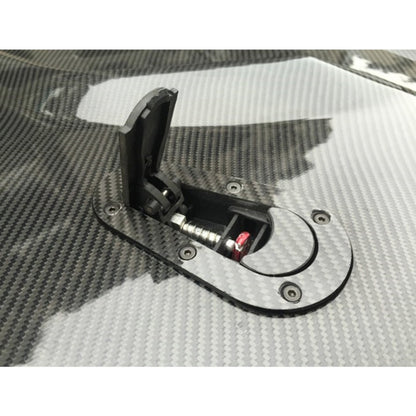 A Pair Car Cover Lock Modified Hood Lock General Racing Car Cover Lock, Carbon Grey, (Black), with Keys(Carbon）