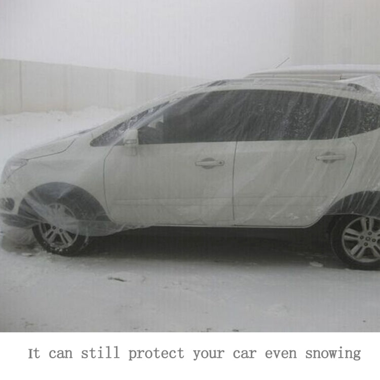 Outdoor Universal Waterproof Anti-Dust Sunproof SUV Disposal PE Car Cover, Fits Cars up to 7.5m(293 inch) in Length, Up to 7.5m