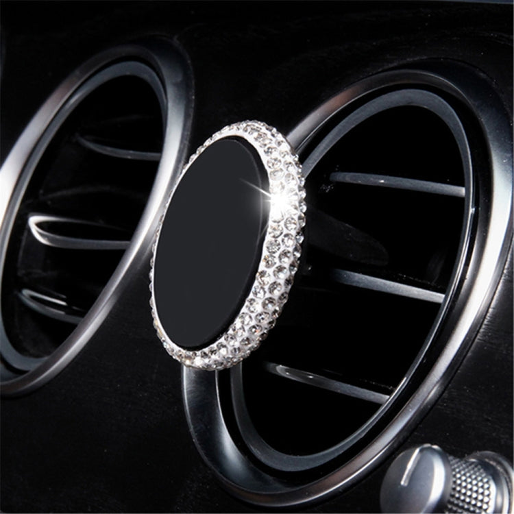 Car Diamond Magnetic Air Outlet Mobile Phone Holder, Air Outlet Holder(White), Air Outlet Holder (Colourful White), Air Outlet e Holder(Colour), Air Outlet Holder(Pink)