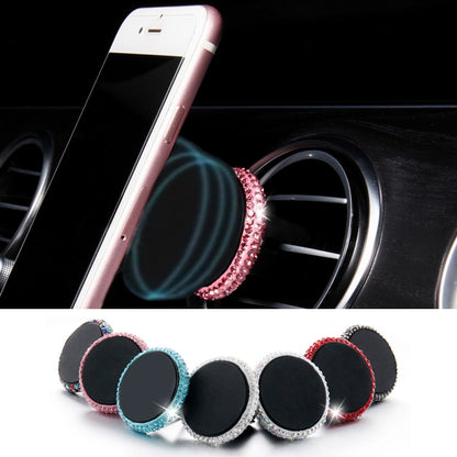 Car Diamond Magnetic Air Outlet Mobile Phone Holder, Air Outlet Holder (Colourful White), Air Outlet e Holder(Colour), Air Outlet Holder(Pink)