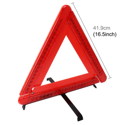 Practical Car Triangle Emergency Warning Sign Foldtable Reflective Safety Roadside Lighting Stop Sign Tripod Warning Tripod, Warning Tripod