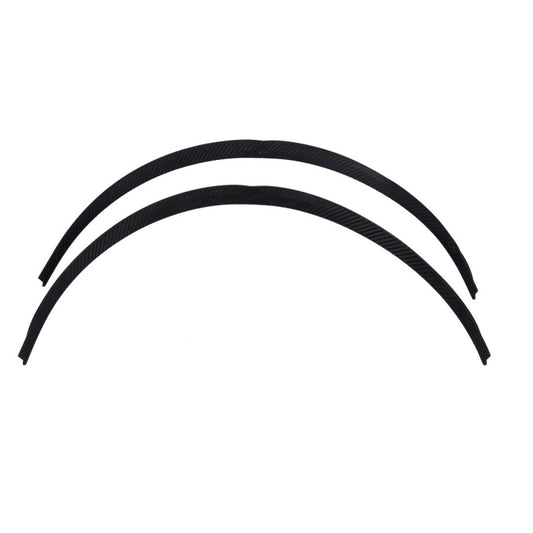 2 PCS 54cm Car Stickers Rubber Large Round Arc Strips Universal Fender Flares Wheel Eyebrow Decal Sticker Eyebrow Car-covers Black Striped Round Arc Strips, 75 x 2cm, 45 x 2cm