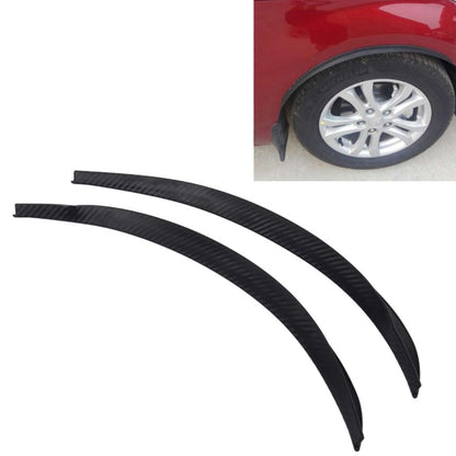 2 PCS 54cm Car Stickers Rubber Large Round Arc Strips Universal Fender Flares Wheel Eyebrow Decal Sticker Eyebrow Car-covers Black Striped Round Arc Strips, 75 x 2cm, 45 x 2cm