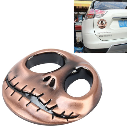 Skull Bone Shape Auto Sticker 3D Metal Fashion Car Stickers, Skull Bone Yellow, Skull Bone2