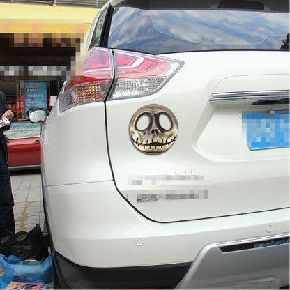 Skull Bone Shape Auto Sticker 3D Metal Fashion Car Stickers, Skull Bone Yellow, Skull Bone2