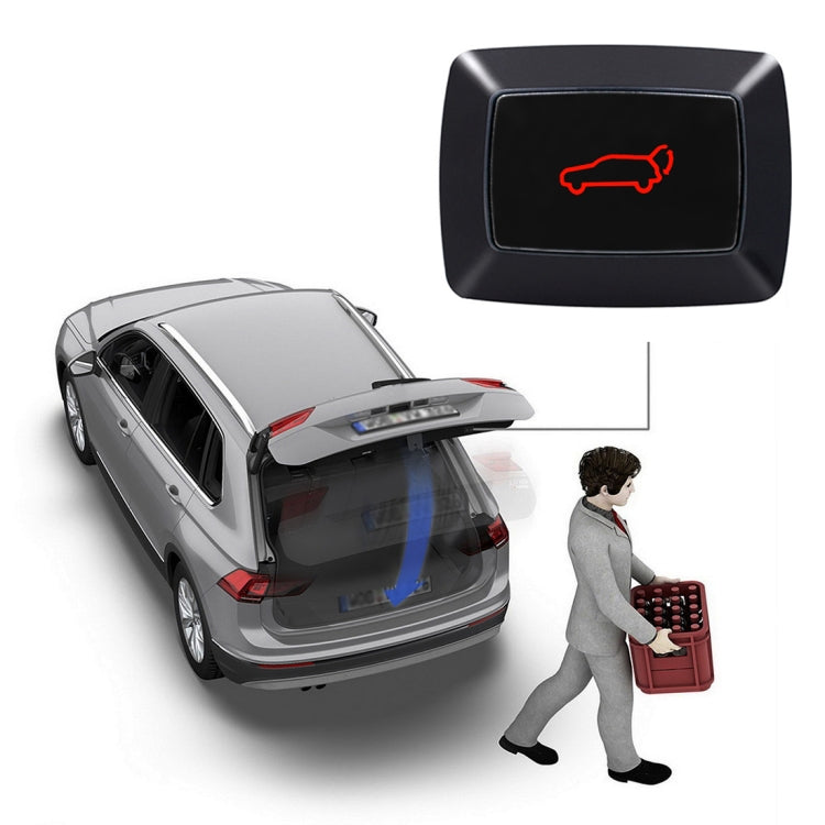 Universal Car Electric LED Light Tailgate Trunk Release Switch Rear Trunk Door Switch, Universal