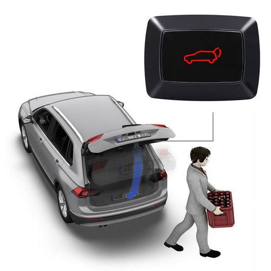 Universal Car Electric LED Light Tailgate Trunk Release Switch Rear Trunk Door Switch, Universal