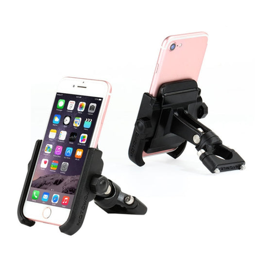 Support de Téléphone en Alliage d'Aluminium pour Guidon de Moto, Convient aux Appareils de 4 à 6 Pouces, Alliage d'Aluminium