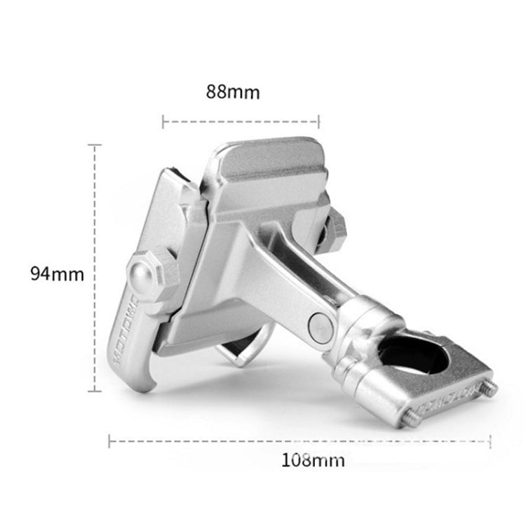 Support de Téléphone en Alliage d'Aluminium pour Guidon de Moto, Convient aux Appareils de 4 à 6 Pouces, Alliage d'Aluminium